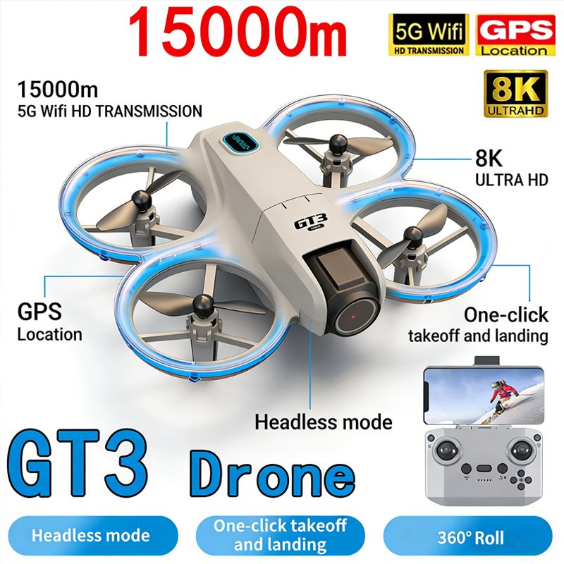 Drone Kit Tricopter - 新型 GT3 MAX ドローン 8K HD