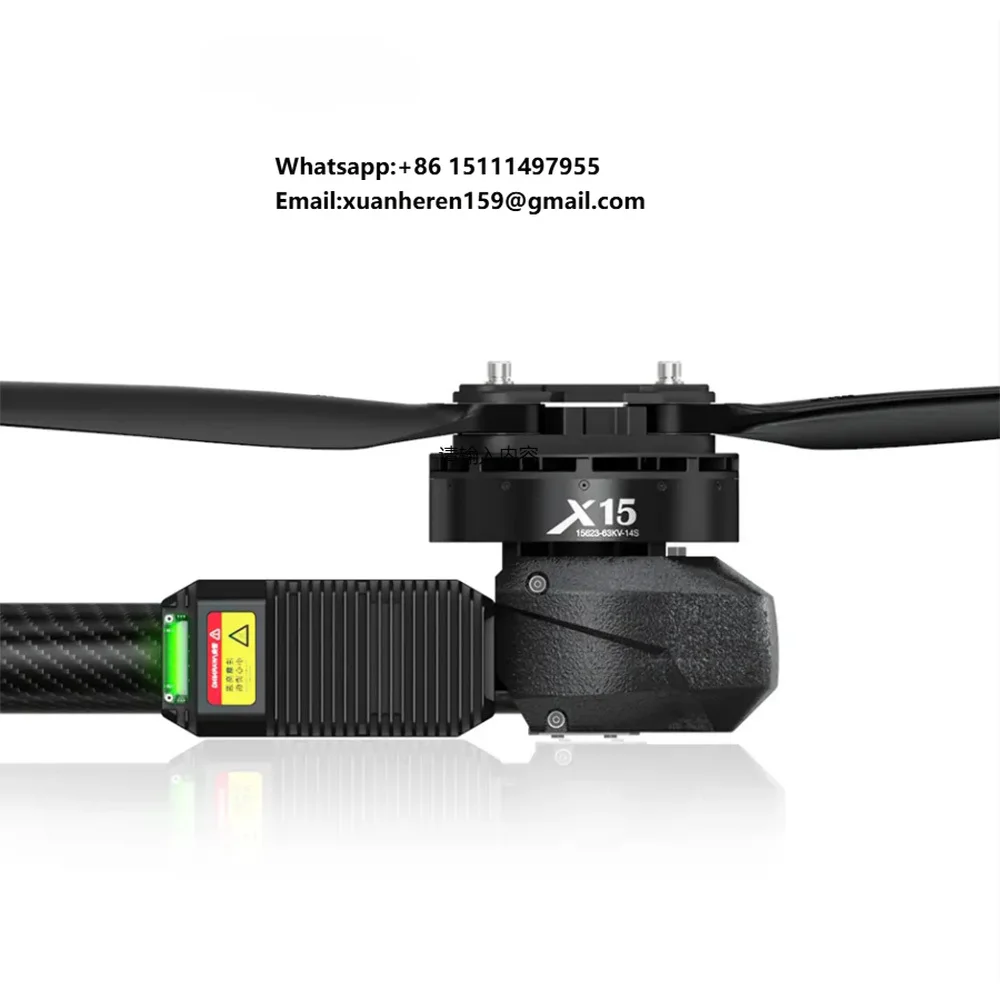 Drone Kit Heavy Lift - X15ブラシレスDCエンジン 重量物運搬農業用ドローンモーター 最大推力72kg UAVモーターキット 60～70kg積載用