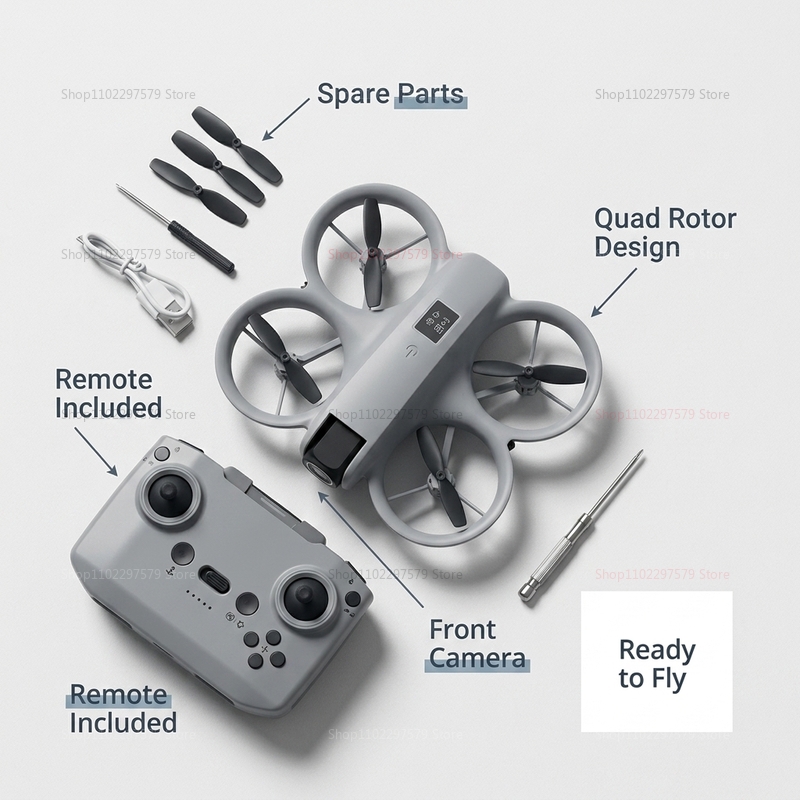 8K HDカメラ搭載ミニドローン FPV折りたたみ式クアッド - Drone Kit Tricopter のレビューと価格