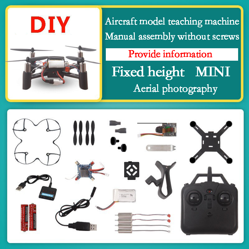 4軸ミニドローンHDカメラ,DIY飛行機,実験,リモコン,飛 - Drone Kit Beginner のレビューと価格