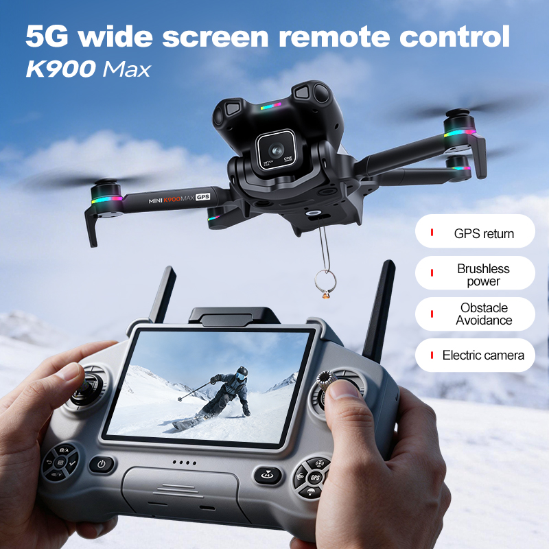 新型K900 MAX GPSドローン、4Kプロフェッショナル - Drone Kit With Camera のレビューと価格
